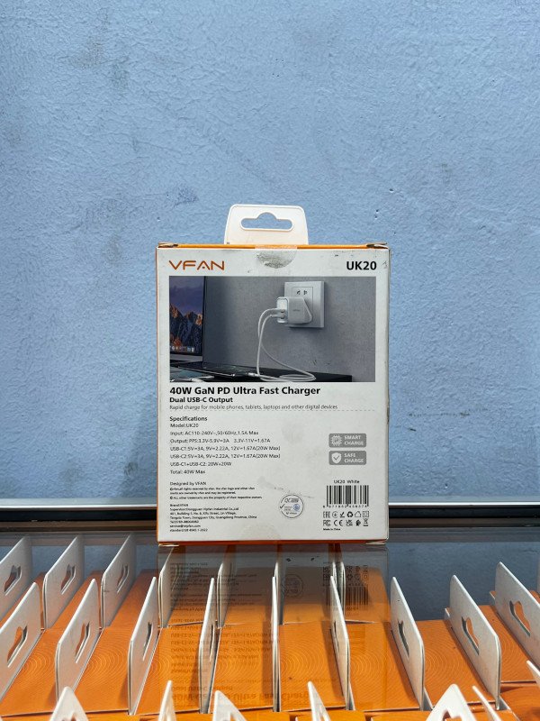vfan 40w super fast charger